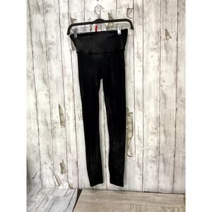 Spanx Faux Leather Leggings Womens Size M Black